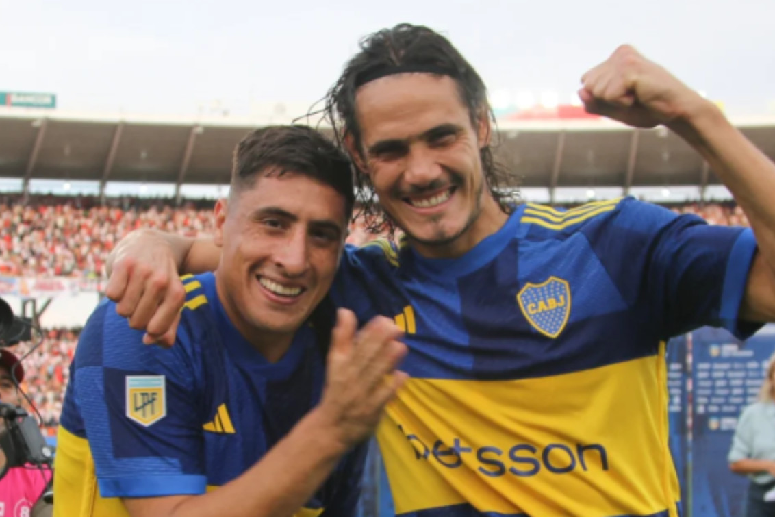 Con goles de Cavani y Merentiel, Boca le ganó a River y avanzó a semifinales