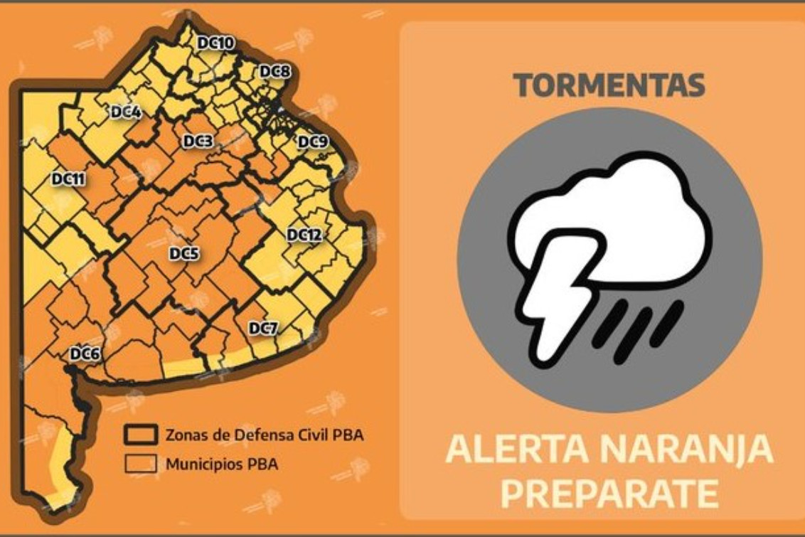 Proponen prohibir toda actividad ante alertas meteorológicas naranja o roja en la Provincia