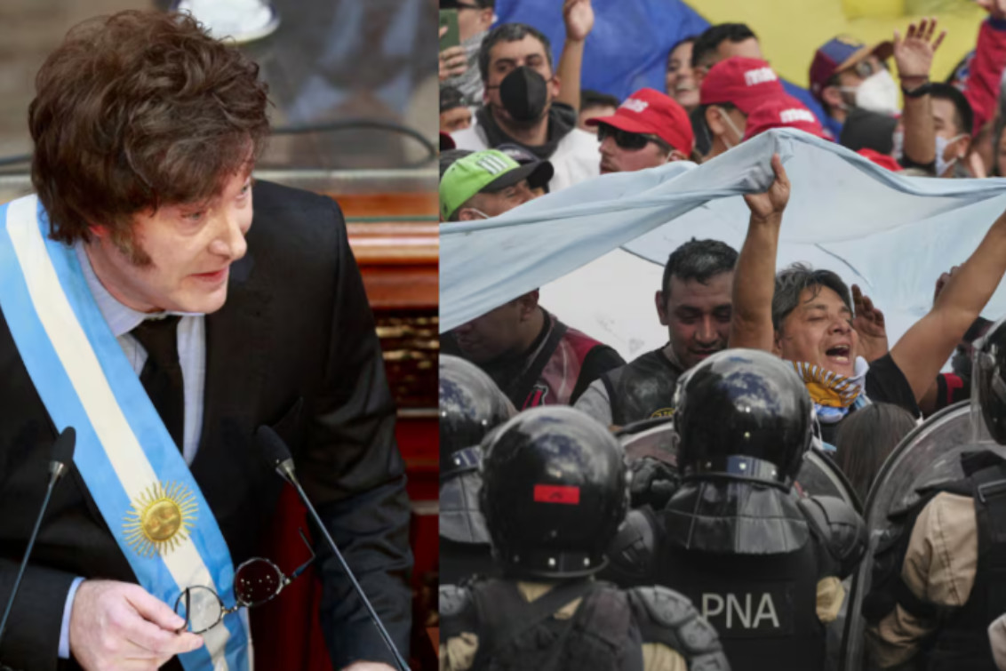 La reacción del Gobierno a la violenta marcha de los barras: “Esto es lo que la gente no quiere más”