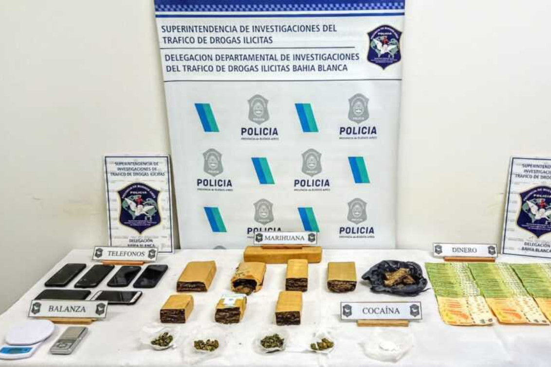 Destrucción de casi media tonelada de estupefacientes en Bahía Blanca