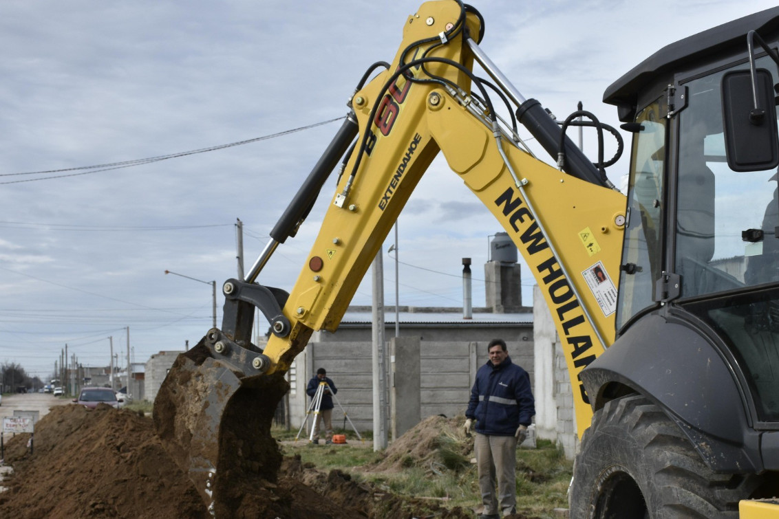 Continúan las obras de cloacas en la ciudad