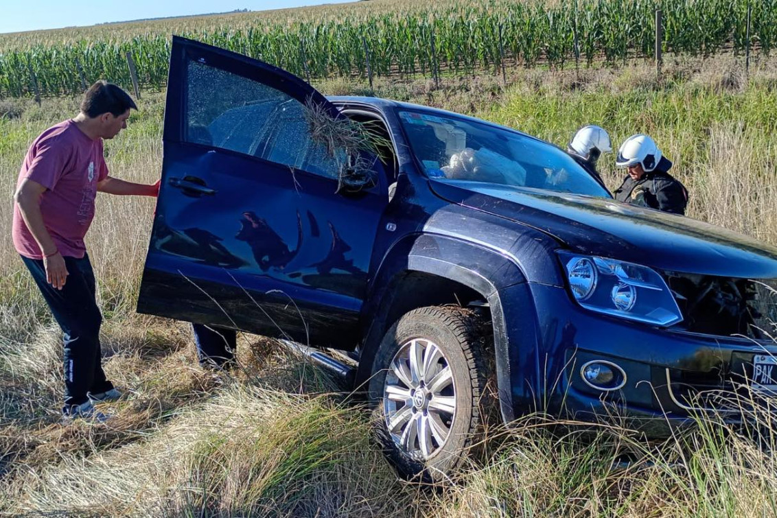 Grave accidente en la Ruta 3: un herido con fractura expuesta