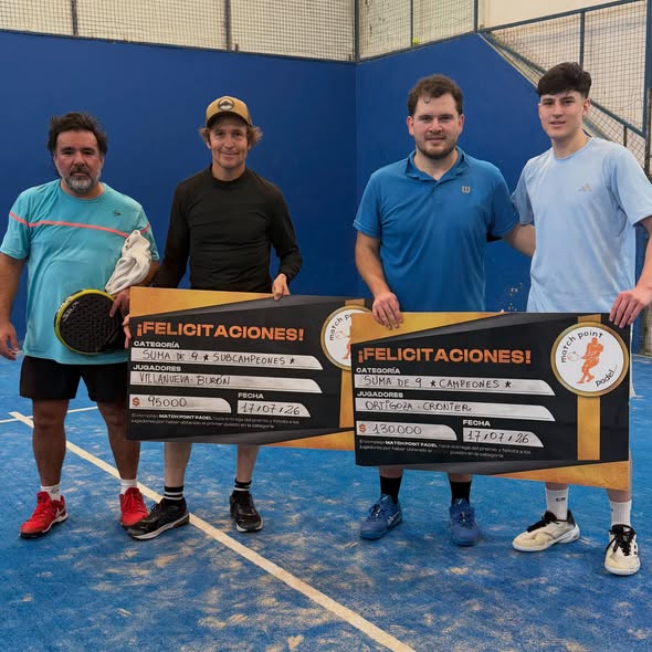 Ortigosa y Cronier se quedaron con el torneo Suma 9 de pádel
