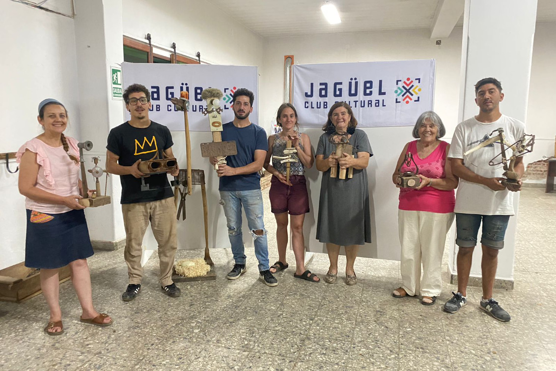 Se realizó el Taller de Escultura en Jagüel Club Cultural