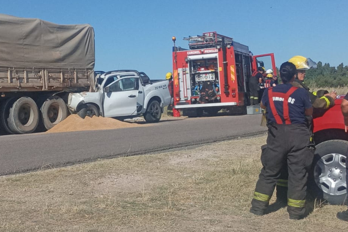 Un hombre oriundo de Pigüé  falleció, tras colisionar con un camión en Ruta N° 85