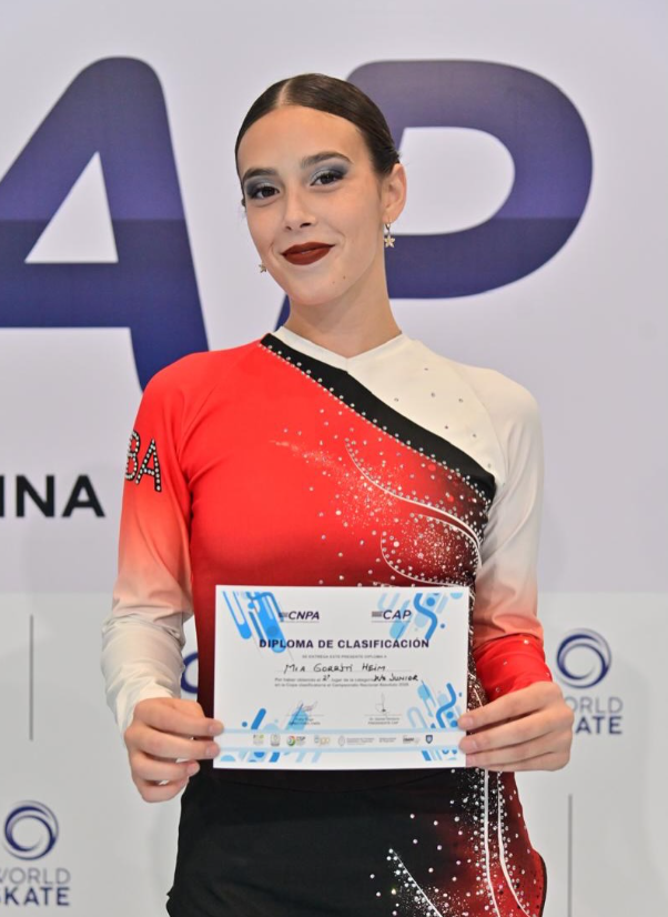 Mía Gorriti volvió a destacarse en el Nacional de Patín y ya apunta al Panamericano y al mundial