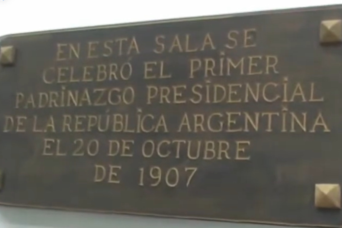   Sabías que el Primer Padrinazgo Presidencial de la Argentina se realizó en nuestra ciudad 