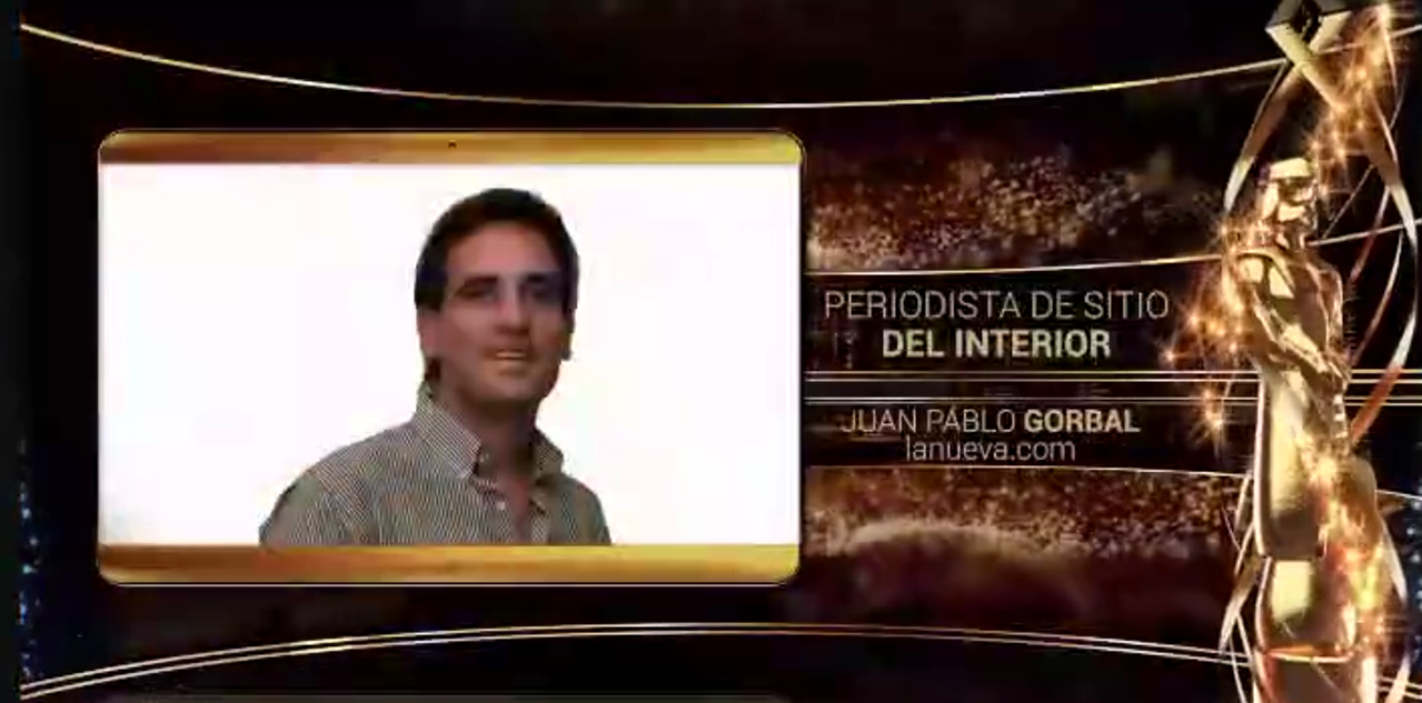Gorbal: Que este premio sirva para que periodistas del interior puedan tener esta posibilidad