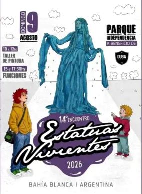 Bahía Blanca será sede del 14° Encuentro “Estatuas Vivientes 2026”