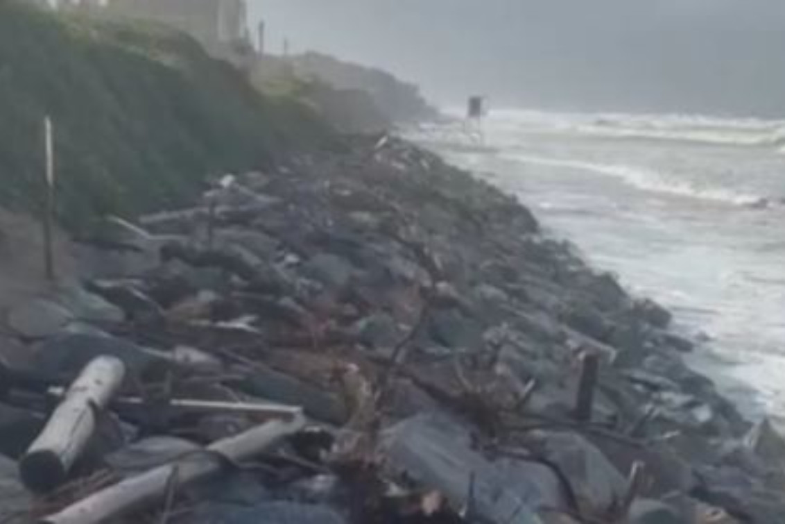 Pehuen Co: tuvo daños materiales sobre la costa a raíz del temporal