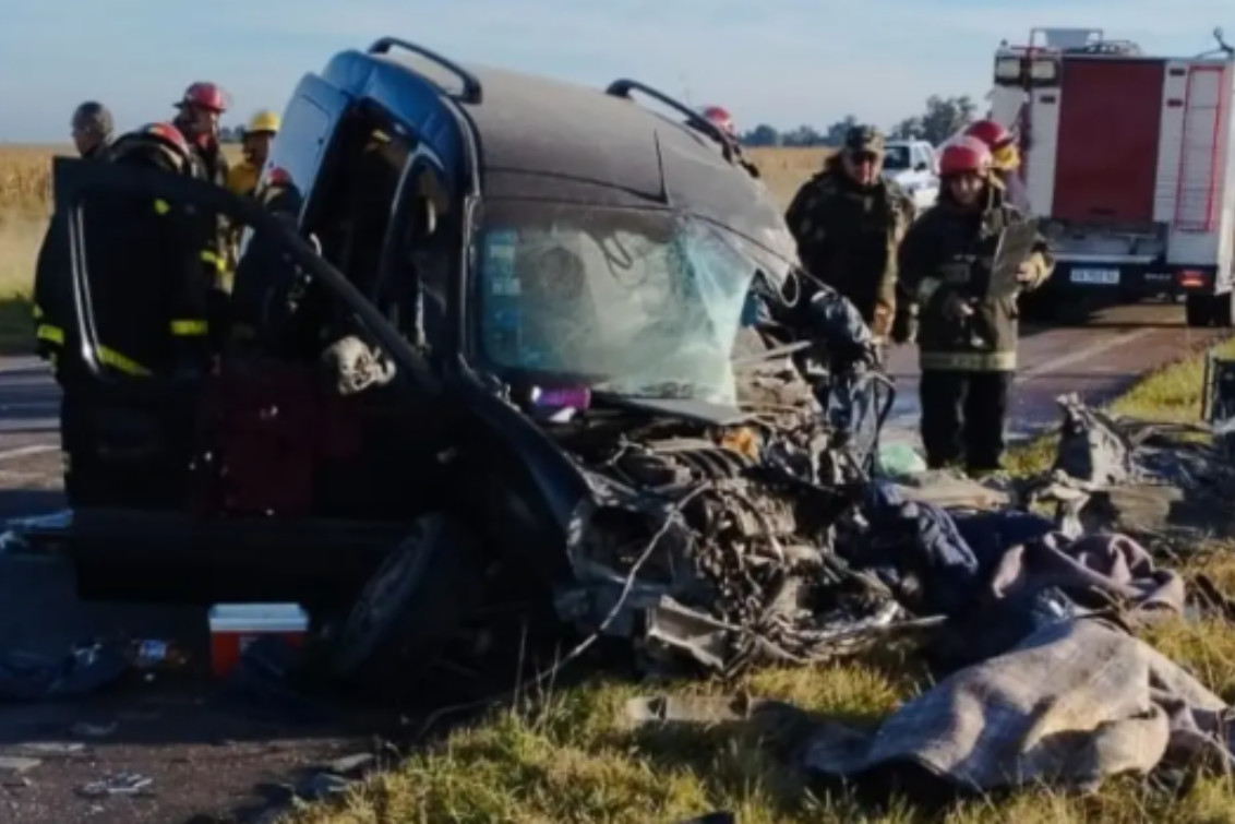 Identificaron a las víctimas del choque frontal en la ruta 33