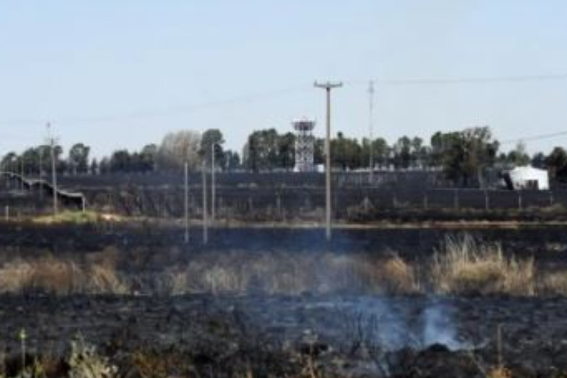 Se quemaron casi 400 hectáreas en la zona del aeropuerto de Bahía Blanca