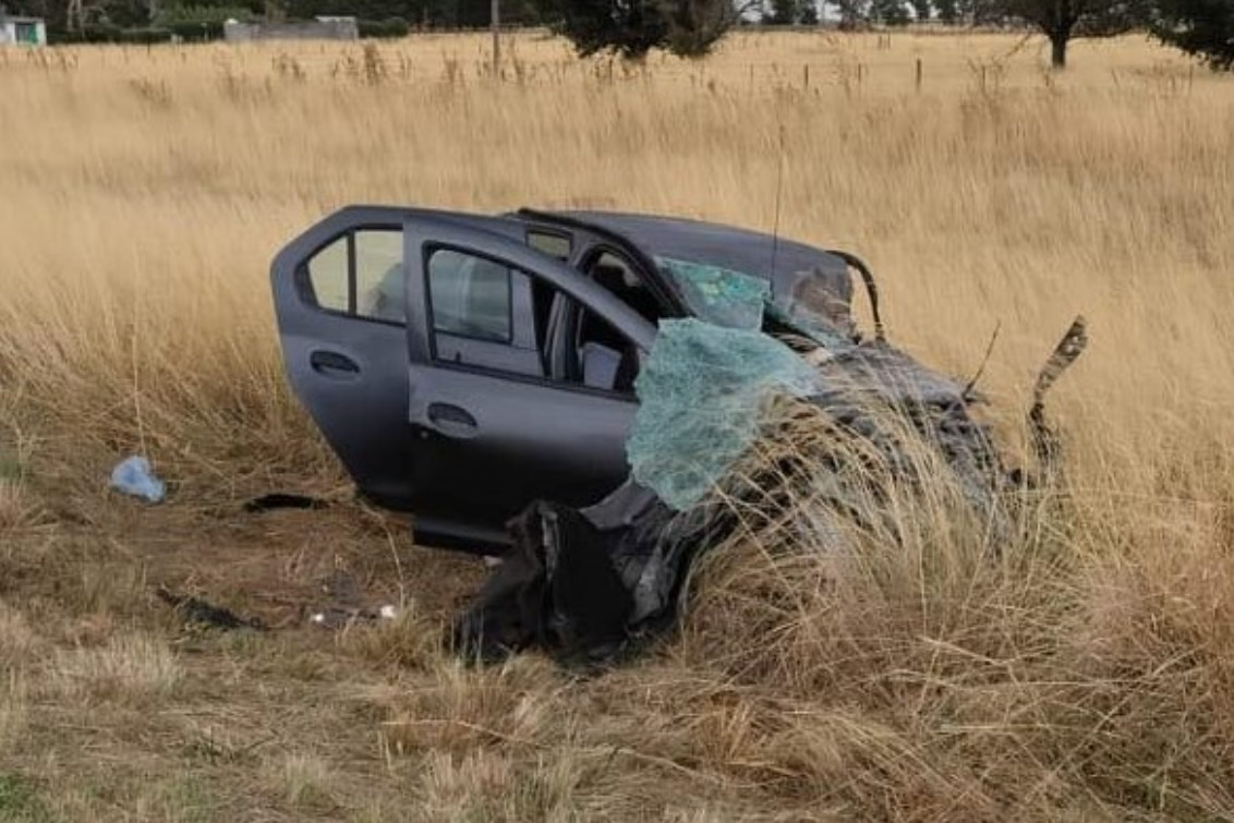   Violento siniestro vial en la Ruta 51 dejó cuatro personas hospitalizadas