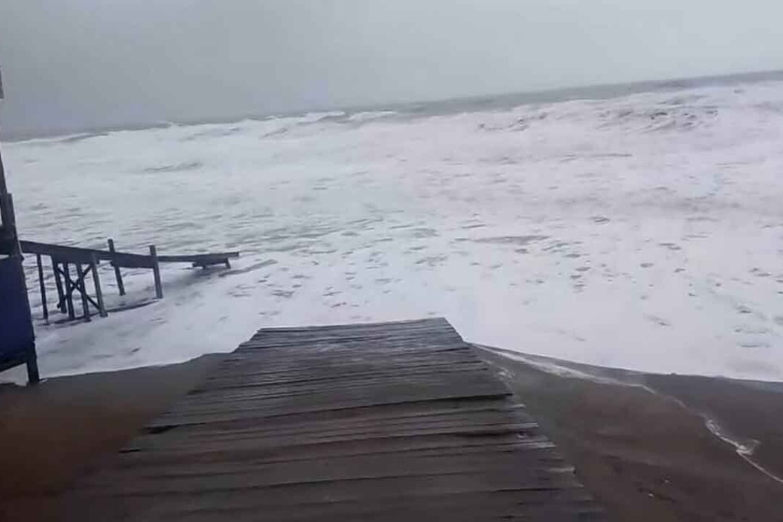 Sudestada en Monte: Esperamos oleajes intensos, resaltan desde el municipio