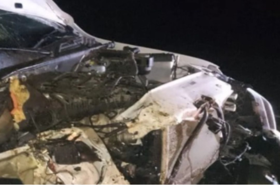 Ruta 3: se les cruzó una vaca y se salvaron de milagro