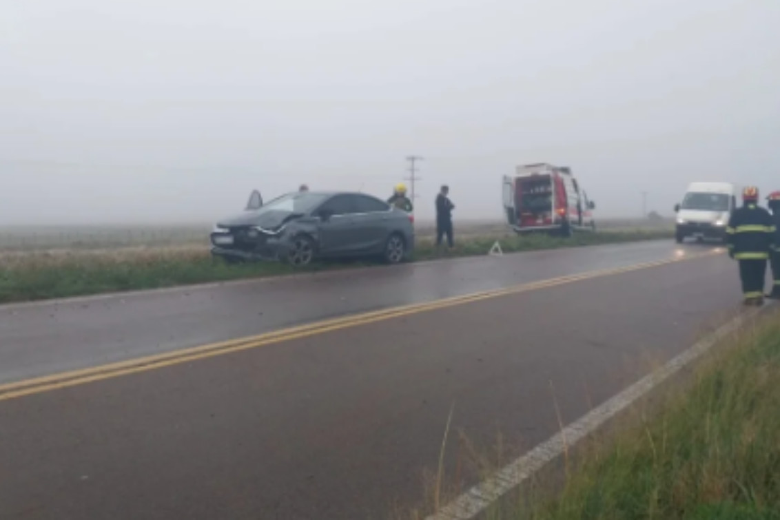  Stroeder: choque sin consecuencias personales en la Ruta 3