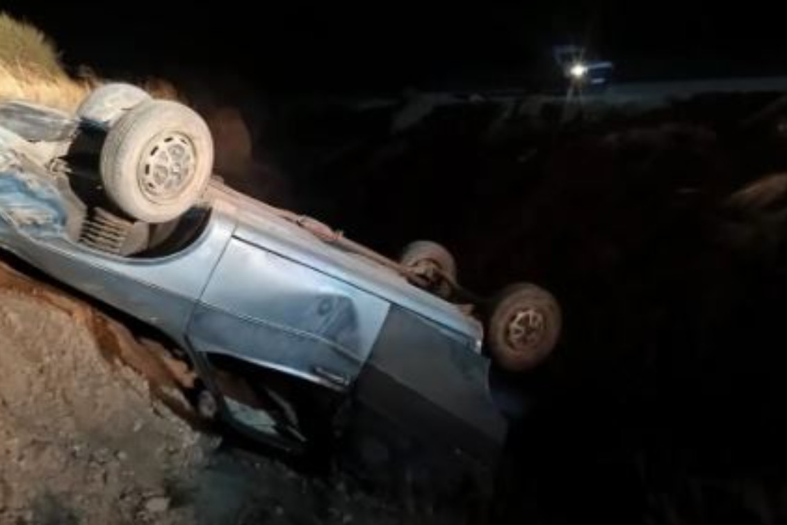 Vuelco en Stroeder: tres personas resultaron heridas