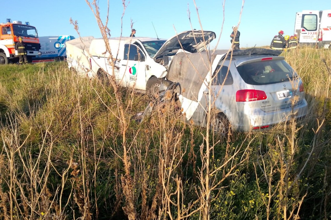 Choque fatal: tres muertos y un herido en cercanías de Guaminí
