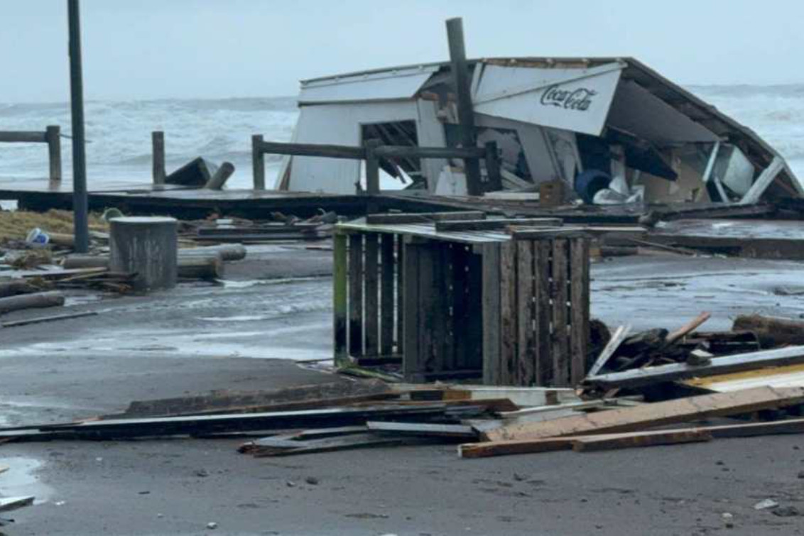 TRAS EL TEMPORAL EN MONTE HERMOSO: “La magnitud todavía es difícil de establecer”