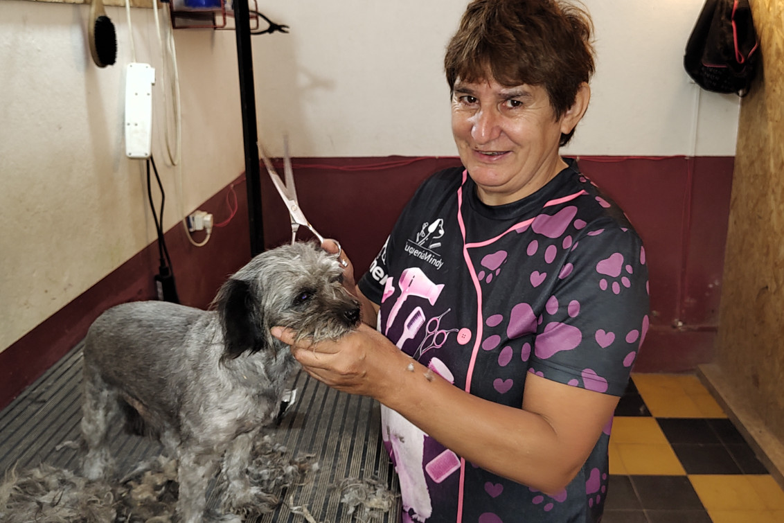   “Yo hago este trabajo porque me gustan mucho los animales”