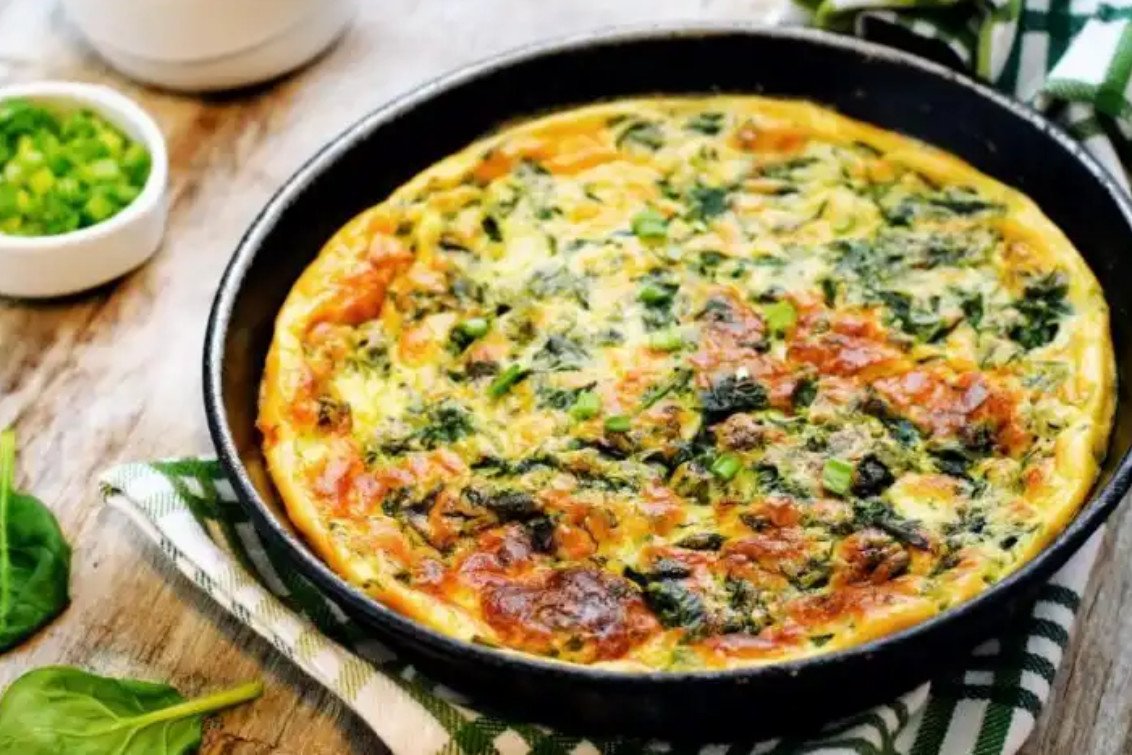 Tortilla de espinacas Saludable